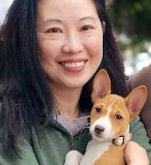 Jane Chin with Sachi as a puppy